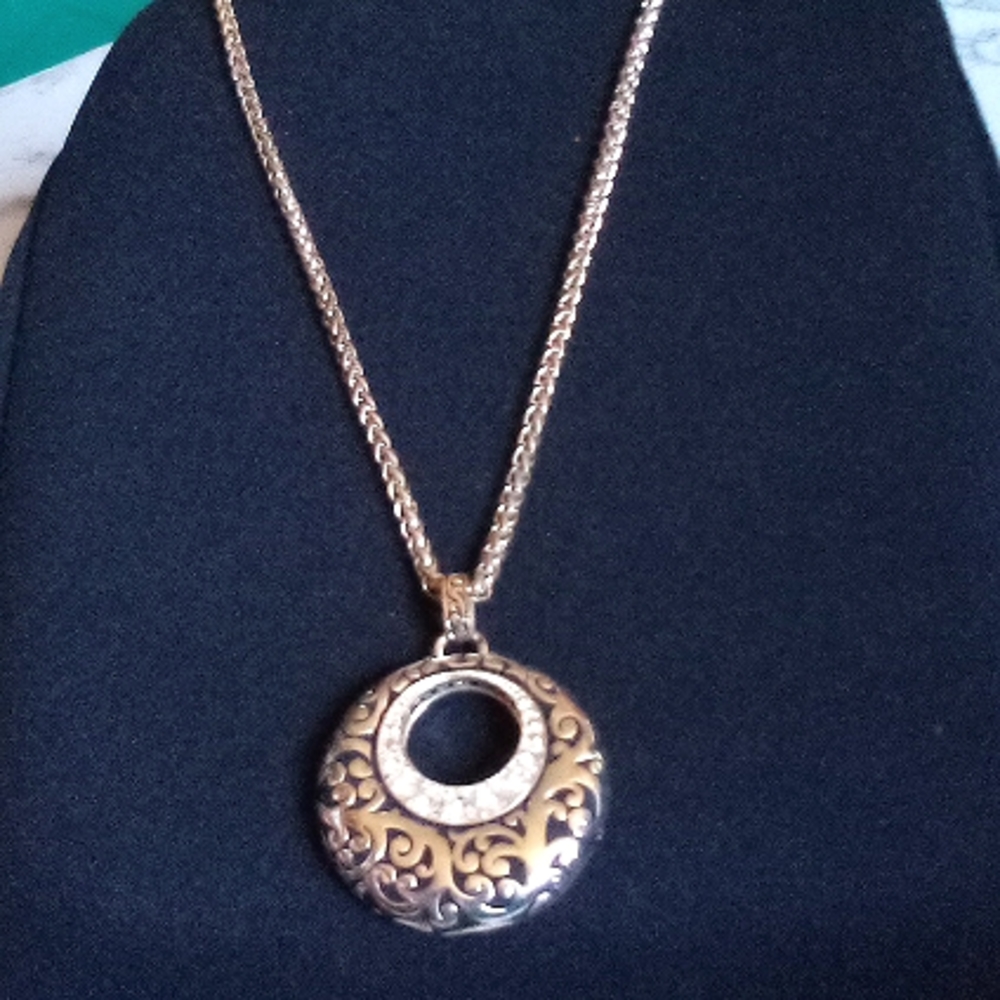 Large Round Pendant Necklace
